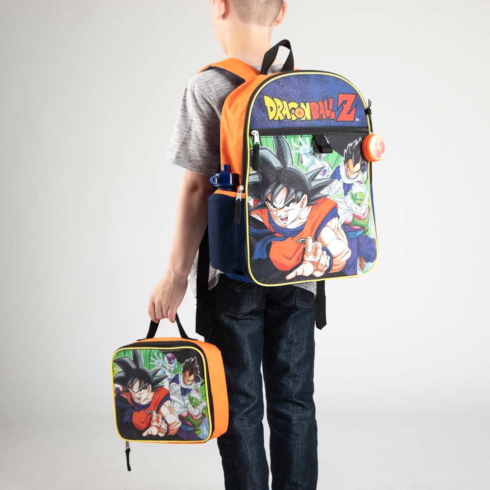  Dragon Ball Z Backpack 4 Piece Set Goku Lunch Box Water Bottle  Pencil Case : Home & Kitchen